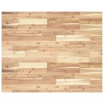 vidaXL Dessus de table rectangulaire 100x80x2 cm bois massif d'acacia