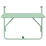 vidaXL Table Suspendue d'extérieur - Vert menthe  60 x 39 x 50 cm  Acier