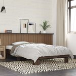 vidaXL Cadre de lit sans matelas chêne marron 75x190 cm