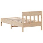 vidaXL Cadre de lit sans matelas 90x190 cm bois de pin massif