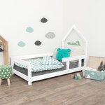 Lit cabane enfant POPPI 90 x 190 blanc 1