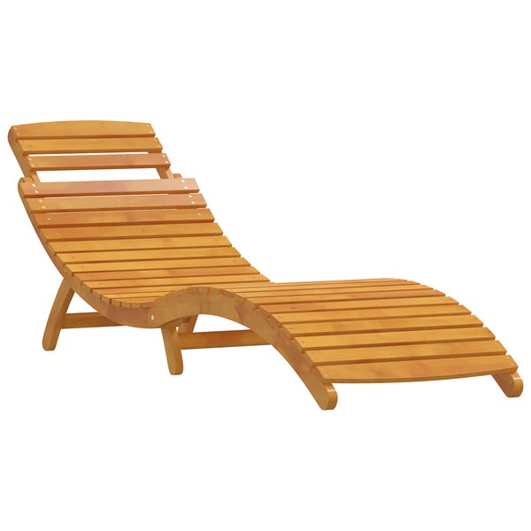 vidaXL Ensemble de 3 transats avec table d'appoint en bois d'acacia massif