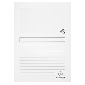 Paquet De 10 Chemises À Fenêtre Super 160g/m2 - 22x31cm - Couleurs Assorties - X 10 - Exacompta