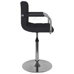 vidaXL Chaise de salle à manger Tissu Noir