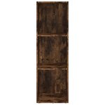 vidaXL Bibliothèque/Meuble TV chêne fumé 36x30x114cm bois d'ingénierie