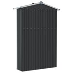 vidaXL Abri de jardin Anthracite 116x45x175 cm Acier galvanisé