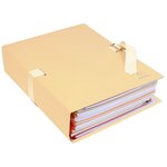 Chemises Dos Extensible Papier - Mastic - X 10 - Exacompta
