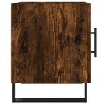 vidaXL Tables de chevet 2 Pièces chêne fumé 40x40x50 cm bois d'ingénierie