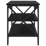 vidaXL Meuble TV Noir 100x40x50 cm Bois d'ingénierie