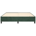 vidaXL Cadre de lit Vert foncé 160x200 cm Velours