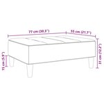 vidaXL Repose-pied noir 77x55x31 cm tissu