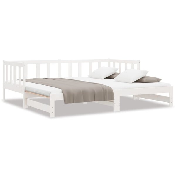 vidaXL Lit de jour et lit gigogne sans matelas 80x200 cm bois massif