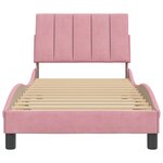 vidaXL Cadre de lit sans matelas rose 80x200 cm velours