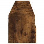 vidaXL Meubles TV muraux 2Pièces chêne fumé 100x30x30cm bois d'ingénierie