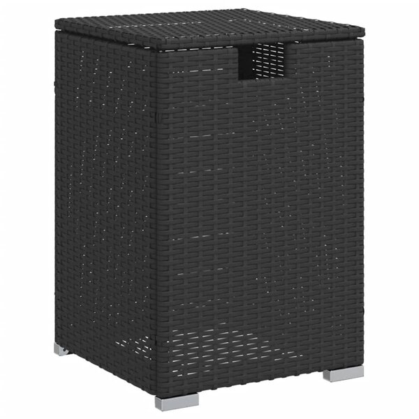 vidaXL Table de couverture de bouteille de propane noir 40x40x60 cm