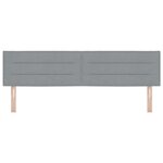 vidaXL Tête de lit Design Lignes Gris Clair 90 cm Tissu