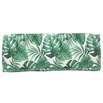 vidaXL Coussin de Palette pour Dos à Motif de Feuilles 120x40x12 cm Tissu Oxford