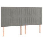 vidaXL Cadre de lit sans matelas gris clair 200x200 cm velours
