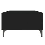 vidaXL Table basse noir 103 5x60x35 cm bois d'ingénierie