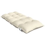 vidaXL Coussins de chaise à dossier bas lot de 6 crème tissu oxford