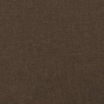 vidaXL Cadre de lit sans matelas marron foncé 100x200 cm tissu