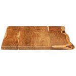vidaXL Dessus de meuble-lavabo de salle de bain Acacia 100x52x2 5 cm