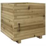 vidaXL Jardinière 50x50x49 5 cm bois de pin imprégné