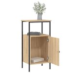 vidaXL Tables de chevet 2 Pièces chêne sonoma 41x31x80 cm bois ingénierie