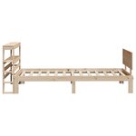 vidaXL Cadre de lit avec tête de lit 90x200 cm bois de pin massif