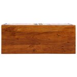 Meuble à chaussures vidaXL 90x35x55 cm en bois massif d'acacia