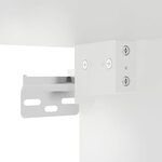 vidaXL Meuble TV mural Blanc 40x34 5x80 cm