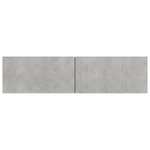 vidaXL Meuble TV Gris béton 120x30x30 cm Bois d’ingénierie