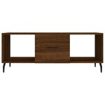 vidaXL Table basse chêne marron 102x50x40 cm bois d'ingénierie