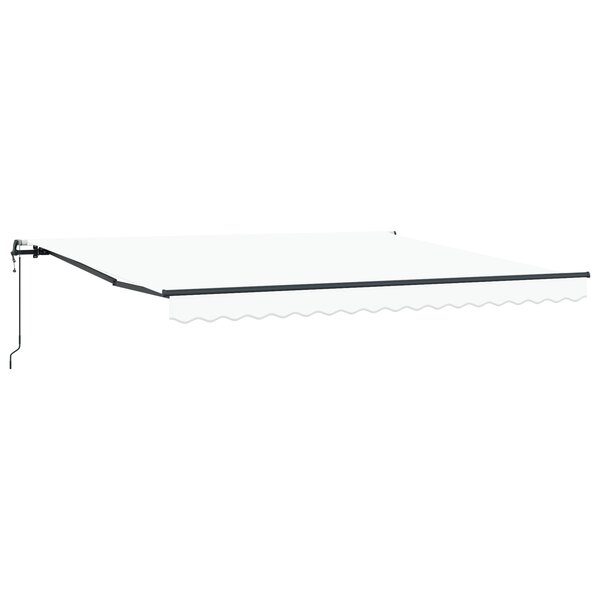vidaXL Store Rétractable Automatique Blanc 400x350 cm