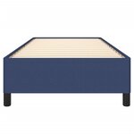 vidaXL Cadre de lit sans matelas bleu 90x200 cm tissu