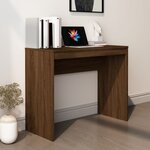 vidaXL Bureau Chêne marron 90x40x72 cm Bois d'ingénierie