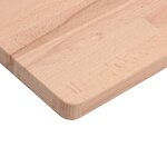 vidaXL Dessus de table 60x40x1 5 cm rectangulaire bois massif de hêtre