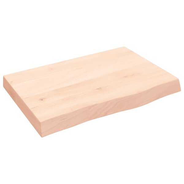 vidaXL Étagère murale 60x40x(2-6) cm bois de chêne massif non traité