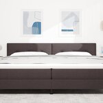 Tête de lit LED vidaXL capitonnée foncée 100 cm en tissu