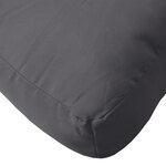 vidaXL Coussin de palette gris 50x50x12 cm tissu