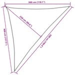 vidaXL Voile d'ombrage 160 g/m² Vert foncé 3x4x5 m PEHD