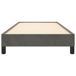 vidaXL Cadre de lit sans matelas gris foncé 90x200 cm velours