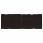vidaXL Dessus de table bois massif traité bordure assortie