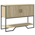 vidaXL Table console chêne sonoma 100x35x74 5 cm bois d'ingénierie