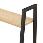 vidaXL Étagère sur pied 4 niveaux Marron clair et noir 56x35x140 cm