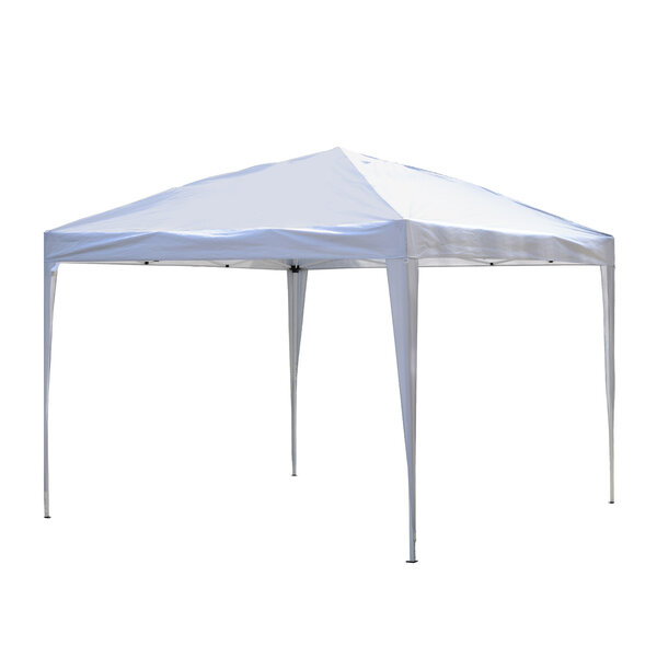 Tonnelle barnum de jardin pliant anti-UV + sac de transport acier Oxford 3 x 3 x 2 55 m blanc