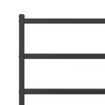vidaXL Cadre de lit métal sans matelas avec pied de lit noir 80x200 cm
