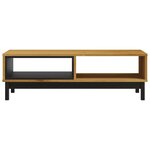 vidaXL Table basse FLAM 100x50x32 5 cm bois de pin massif