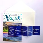 Carte meilleurs vœux excellente année livre recette du bonheur avec enveloppe