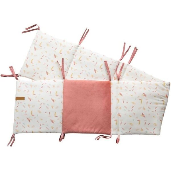 Tour de lit adaptable - 30 x 180 cm - Rouge
